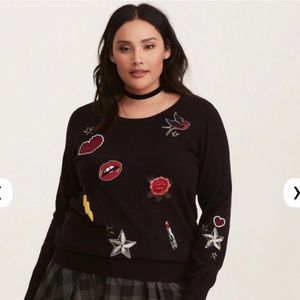 Torrid Embellished Sweater. Sz. 1